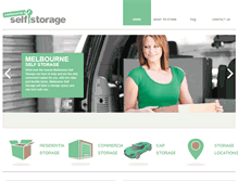 Tablet Screenshot of melbselfstorage.com.au